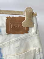 Aries Marble Print Denim Skirt