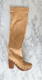 Jacquemus Les Bottes Sabots Knee High Clog Boots 100mm (EU 37)