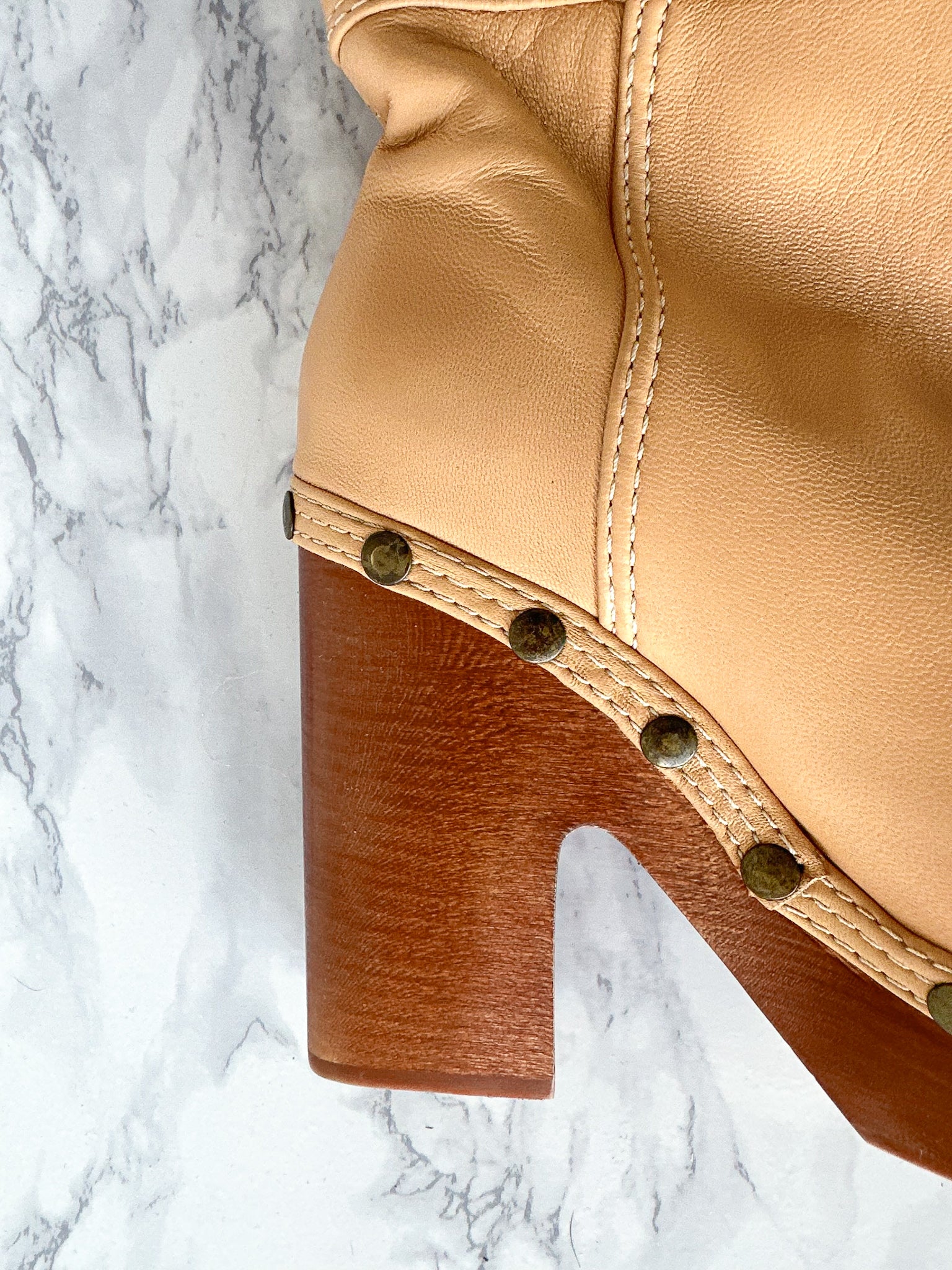 Jacquemus Les Bottes Sabots Knee High Clog Boots 100mm (EU 37)