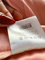 Magda Butrym Pink Silk Satin Tailored Trousers