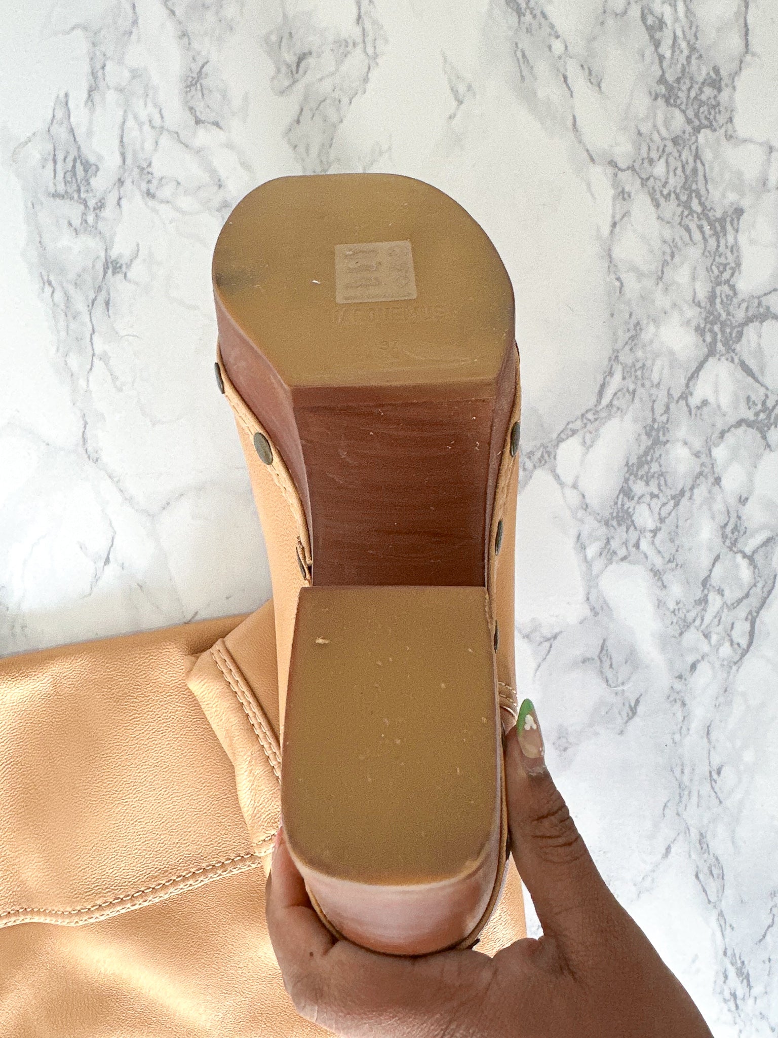 Jacquemus Les Bottes Sabots Knee High Clog Boots 100mm (EU 37)