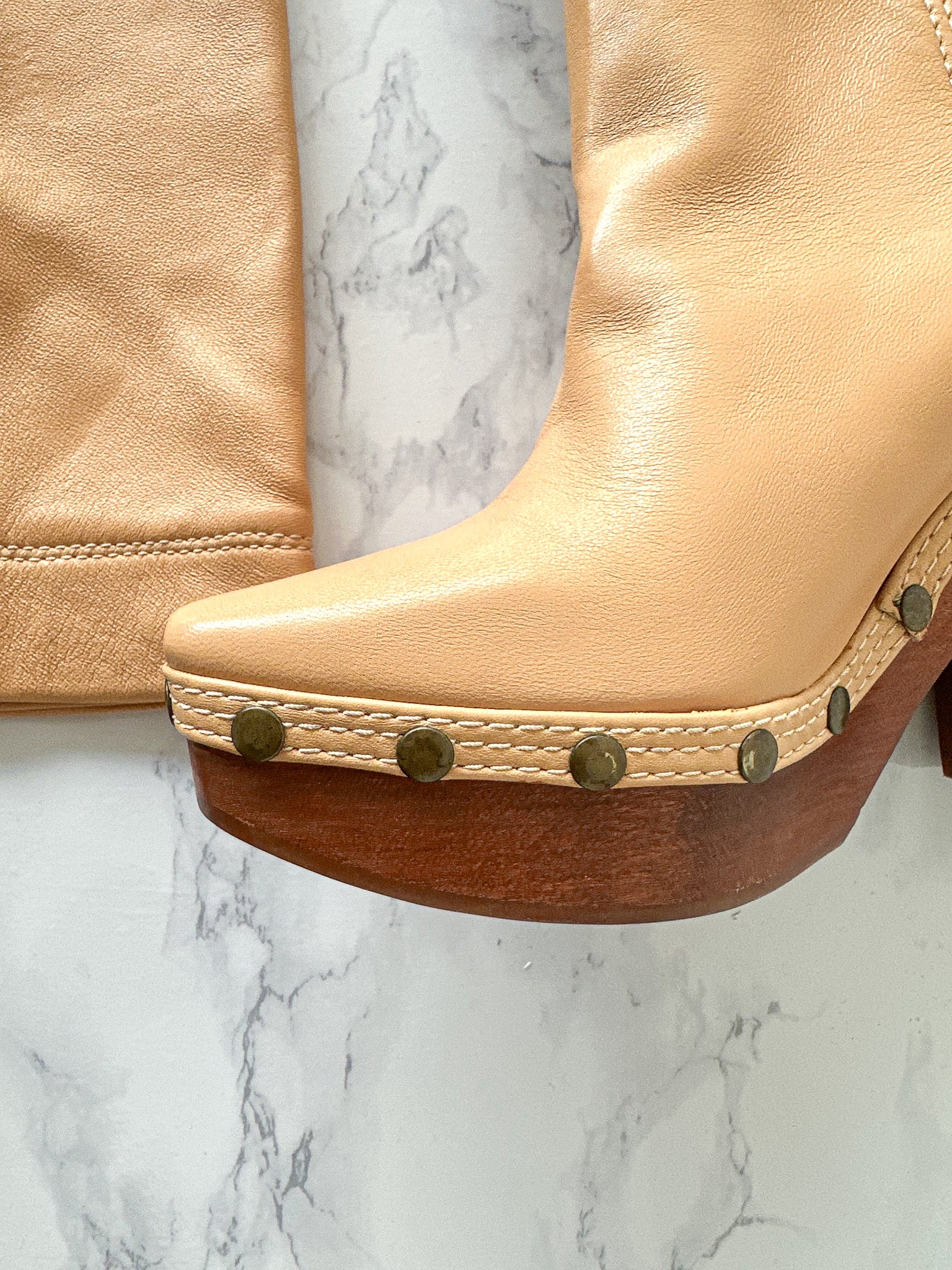 Jacquemus Les Bottes Sabots Knee High Clog Boots 100mm (EU 37)