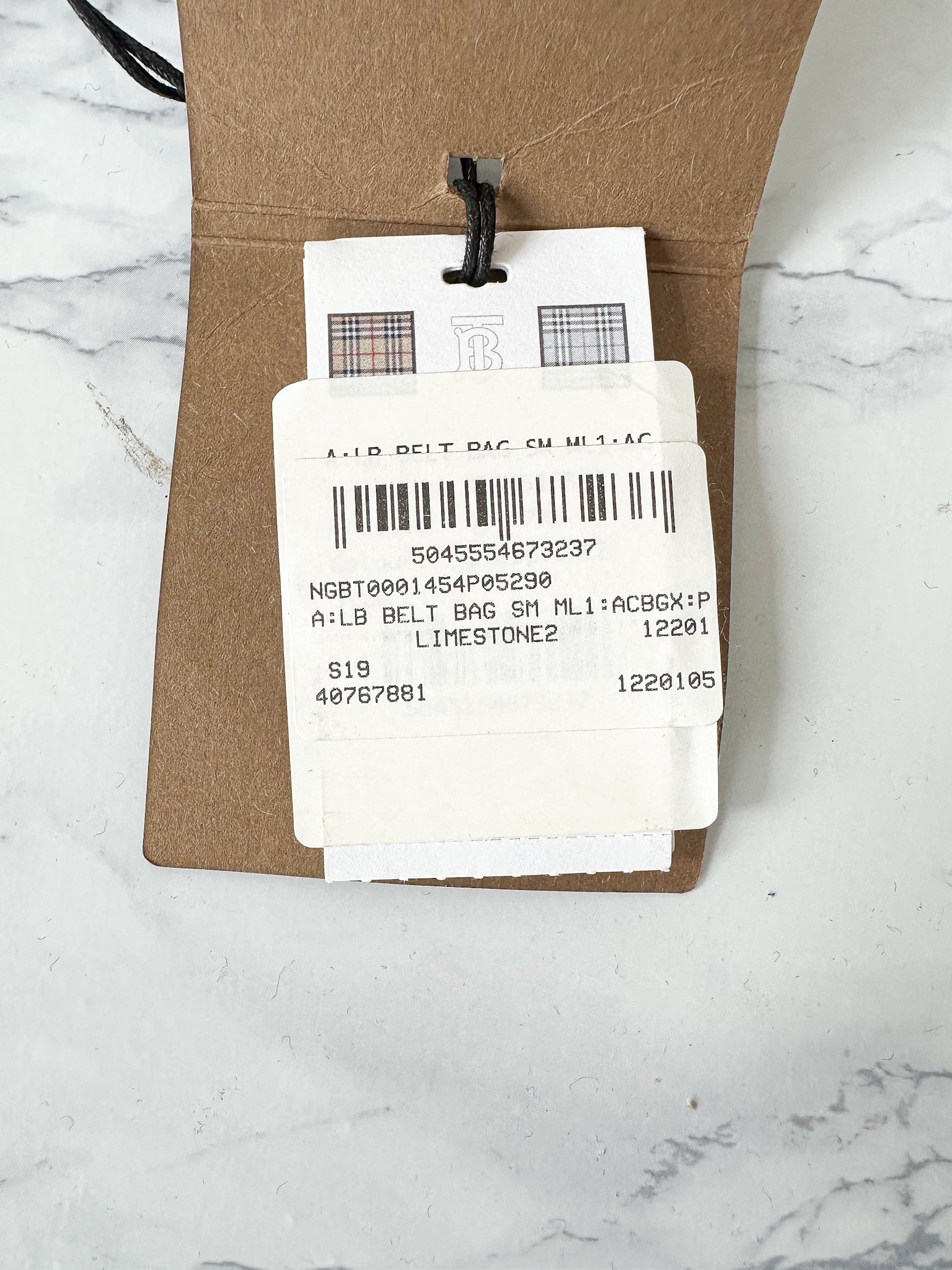 Burberry The Medium Belt Bag Grainy Leather Belt Neutral White