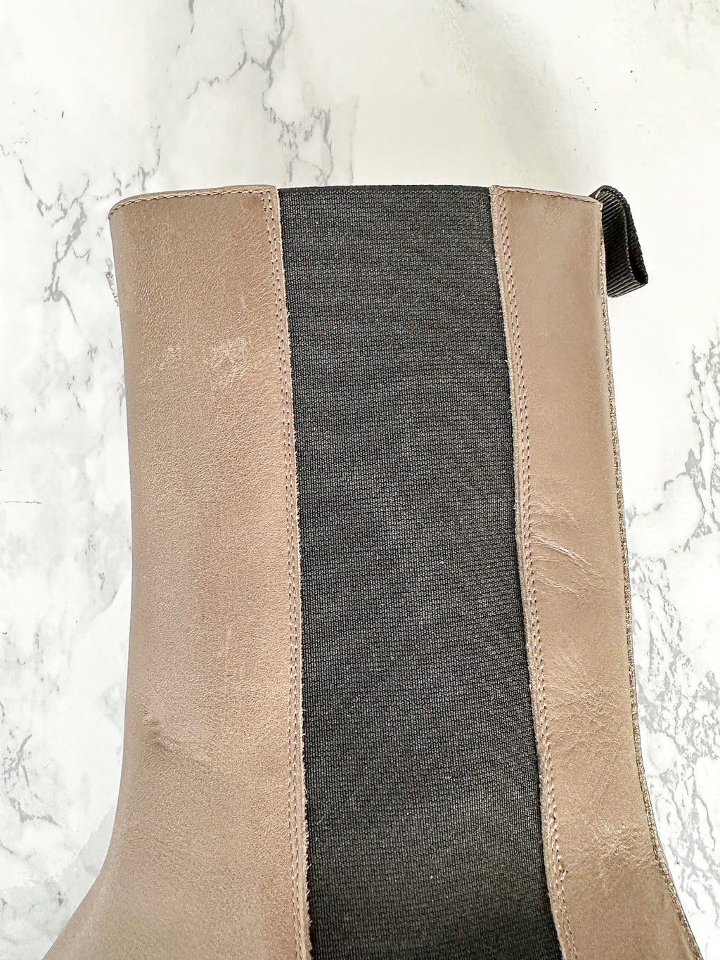 LEGRES Brown Leather Chelsea Boots