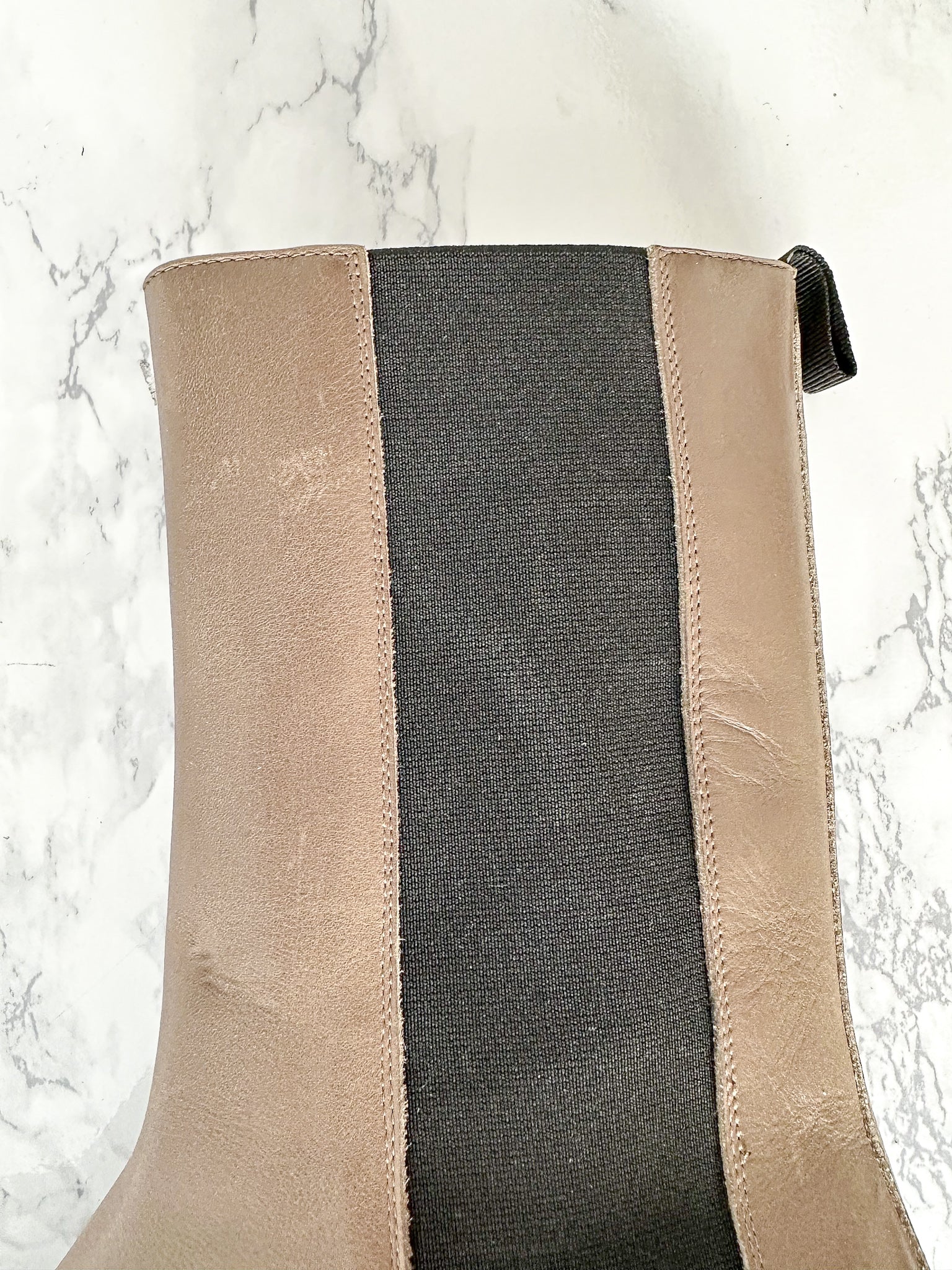 LEGRES Brown Leather Chelsea Boots