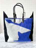 Burberry Extra große Schildtasche Blau