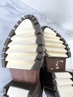 STELLA MCCARTNEY Black Emilie Chain-Strap Faux-Leather Platform Loafers (EU 35)