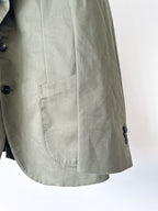Drake's Lovat Cotton Drill Tailored Khaki Green Jacket - House Of Huntington