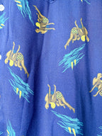 Drake's Navy Bathers Holidays Camp Collar Shirt - House Of Huntington