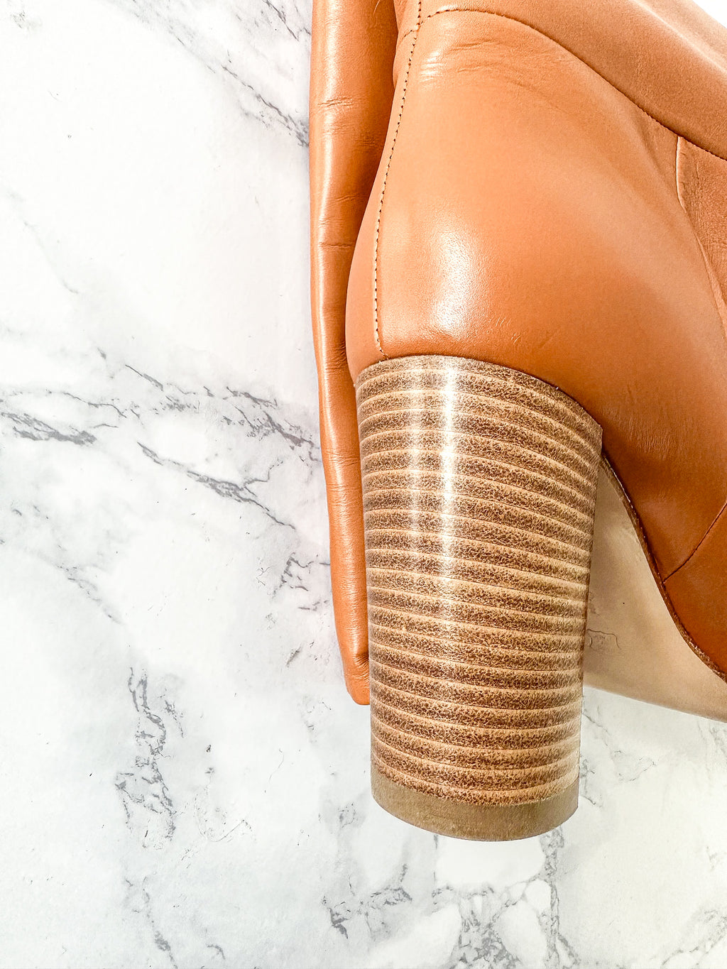 Gianvito Rossi Kerolyn 85 Tan Brown Knee Leather High Heel Boots