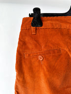 Folk – Stanley – Schmal zulaufende Cordhose in Rostrot