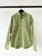 Drake's Green Double Pocket Button-Up Shirt - House Of Huntington