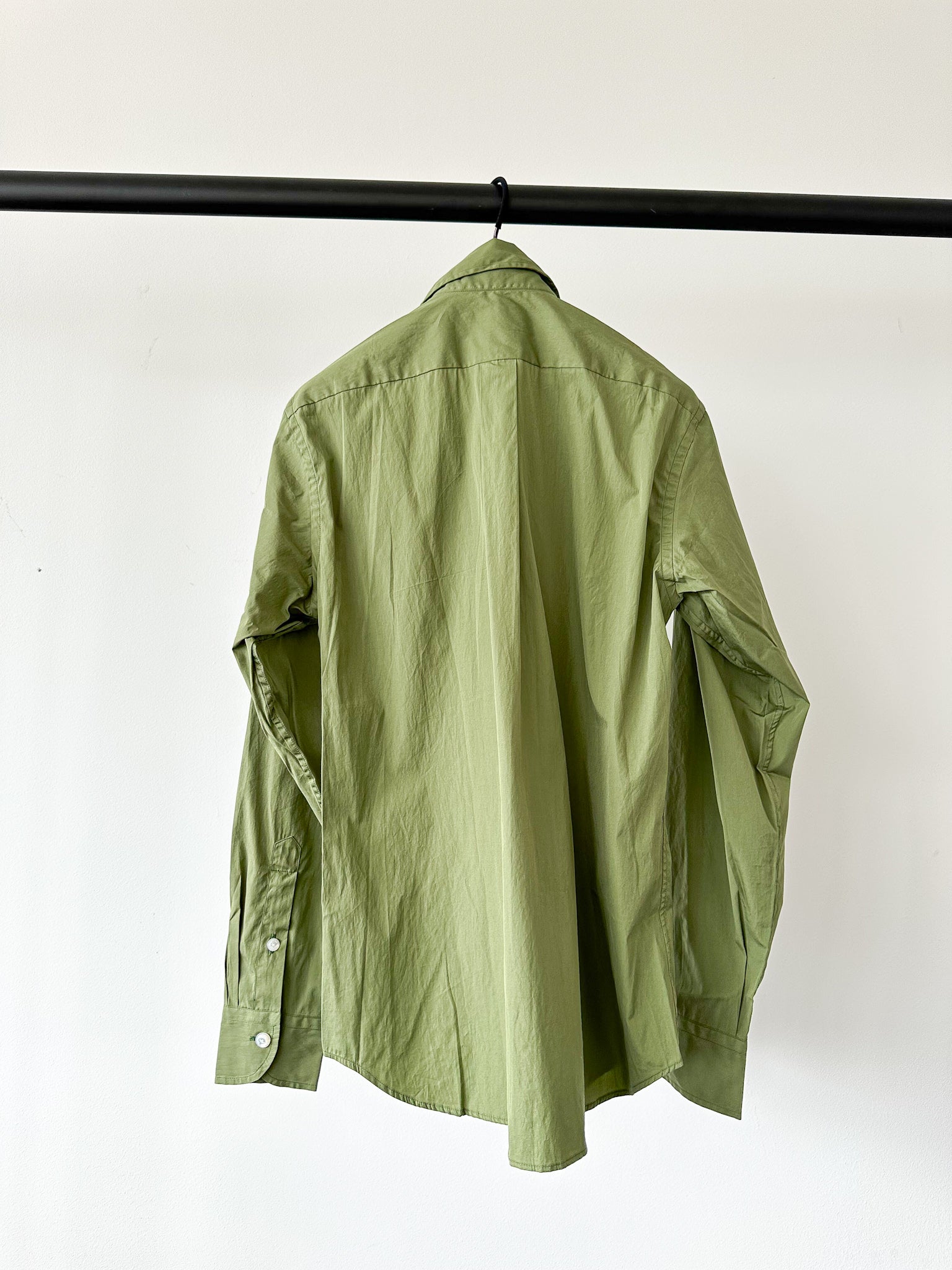 Drake's Green Double Pocket Button-Up Shirt - House Of Huntington