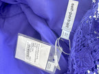 Self-Portrait Cobalt Blue Lace Belted Midi Dress