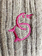 Drake's Olive Green Lambswool Angora Beanie Hat