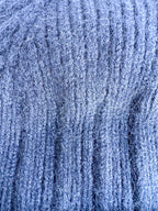 Drake's Navy Lambswool Angora Beanie Hat