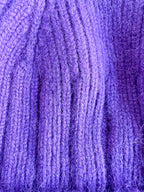 Drake's Purple Lambswool Angora Beanie Hat