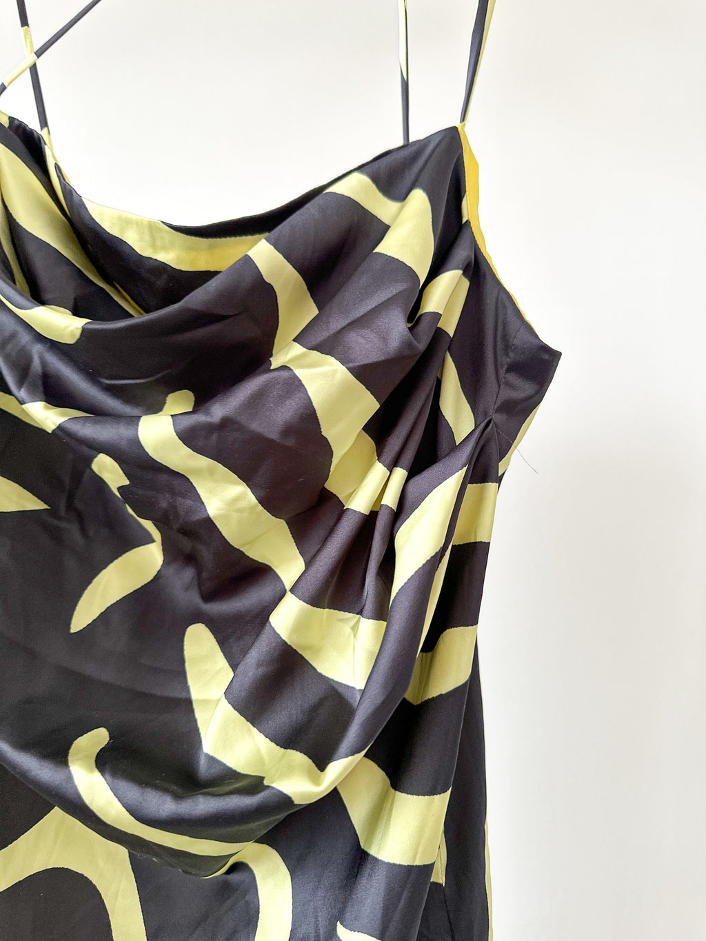 De La Vali Frisco Spaghetti Strap Tiger Black Neon Mini Dress - House Of Huntington