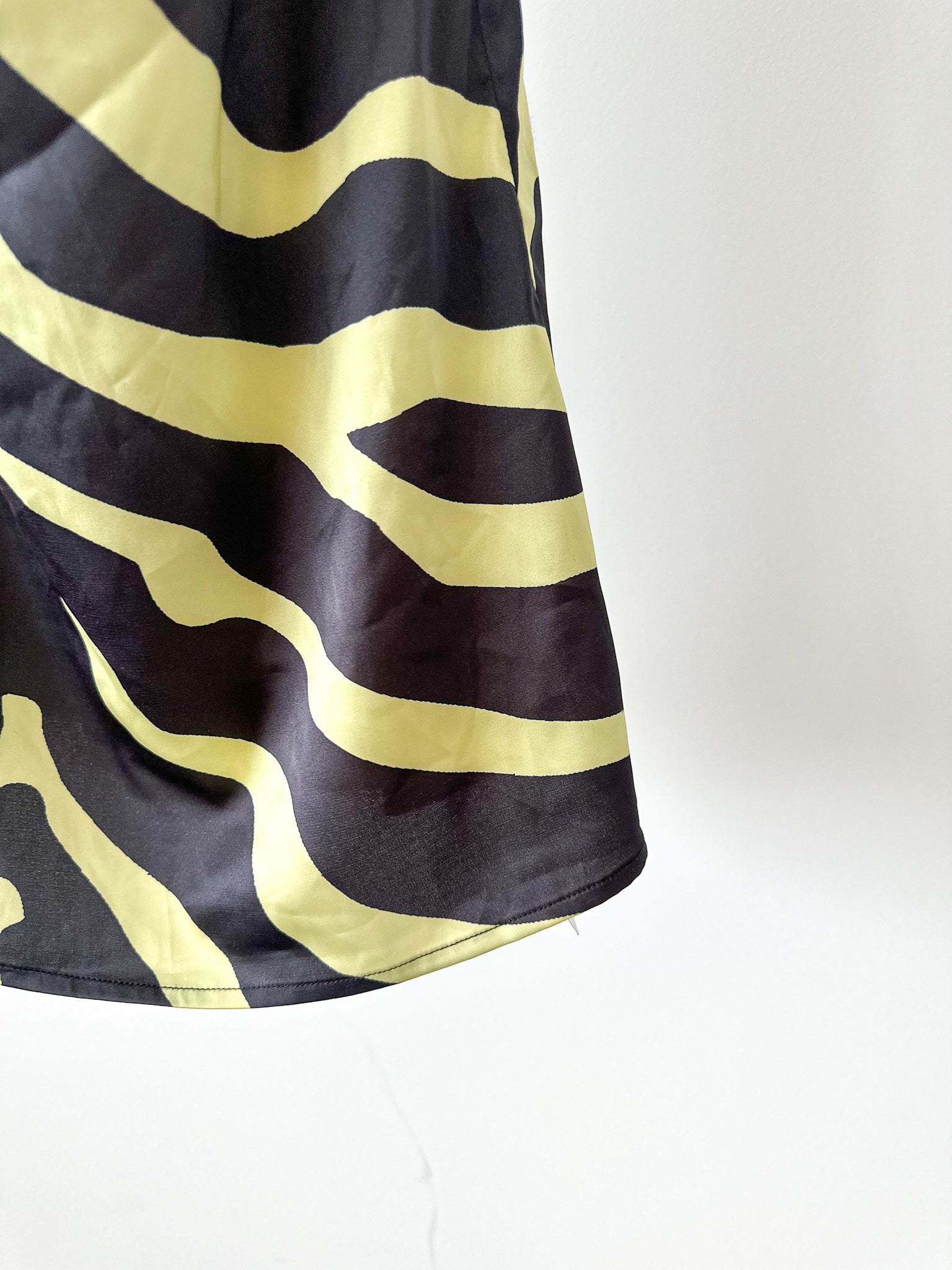 De La Vali Frisco Spaghetti Strap Tiger Black Neon Mini Dress - House Of Huntington