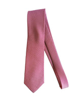 Drake's Pink White Floral Silk Tie
