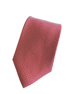 Drake's Pink White Floral Silk Tie