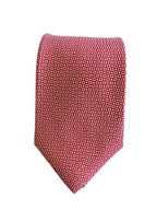 Drake's Pink White Floral Silk Tie