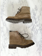 Tricker's Camilla Grey Suede Lace-Up Ankle Derby Country Boots
