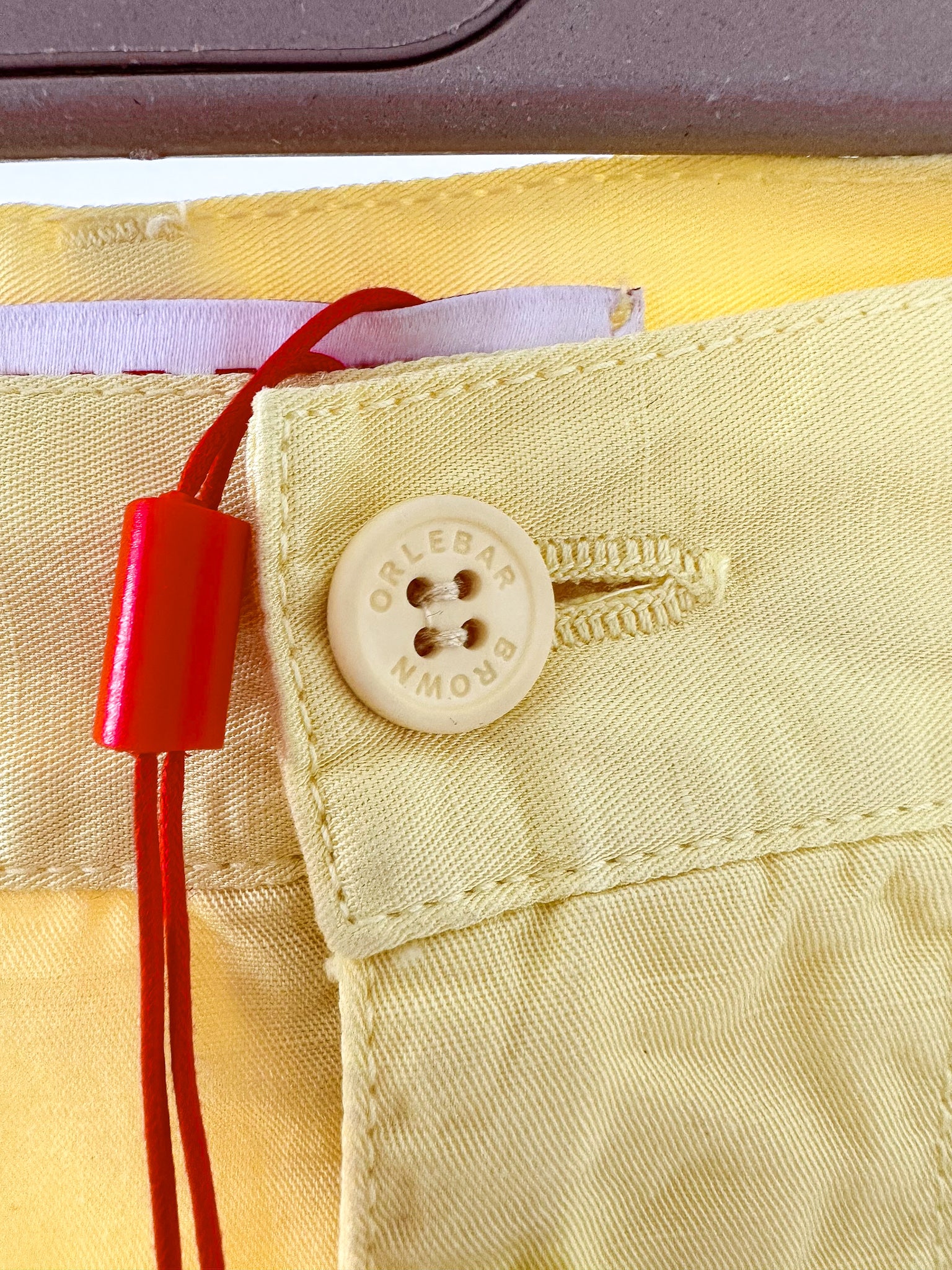 Orlebar Brown Yellow Linen Cotton Shorts