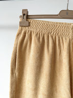 Pangaia Terry Cloth Toweling Beige Long Shorts