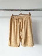 Pangaia Terry Cloth Toweling Beige Long Shorts