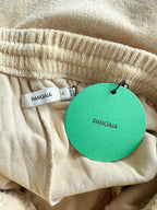 Pangaia Terry Cloth Toweling Beige Long Shorts