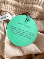 Pangaia Terry Cloth Toweling Beige Long Shorts