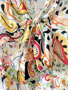 Never Fully Dressed Wrap From Cut-Out Paisley Belle 70s Retro Colourful Playsuit - House Of Huntington