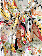 Never Fully Dressed Wrap From Cut-Out Paisley Belle 70s Retro Colourful Playsuit - House Of Huntington