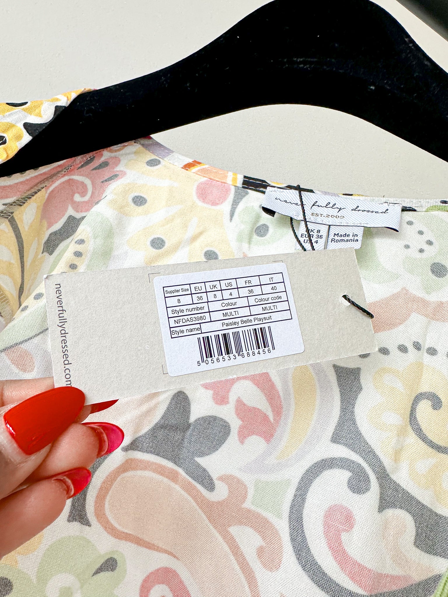 Never Fully Dressed Wrap From Cut-Out Paisley Belle 70s Retro Colourful Playsuit - House Of Huntington