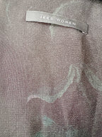 IKKS Floral Print Ruffle Detail Wrap Style Satin Dress - House Of Huntington