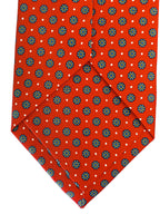 Drake's Seidenkrawatte mit rotem Gänseblümchen-Blumendruck