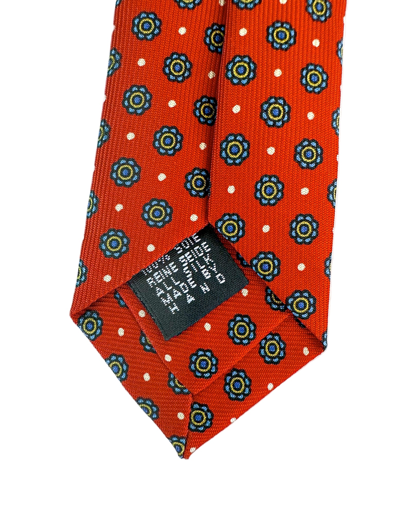 Drake's Seidenkrawatte mit rotem Gänseblümchen-Blumendruck