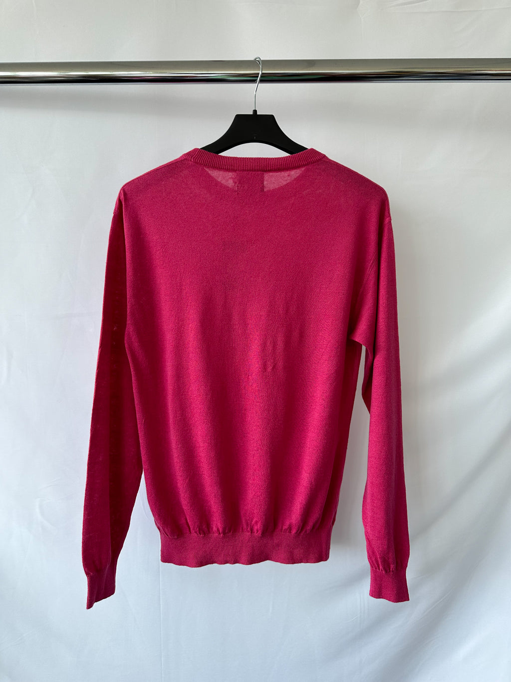 Drake's Linen Cotton Blend Lightweight Sweater In Pink