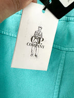 CP Company Cargo Cotton Jersey Jogger Shorts In Teal