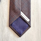 Drake's X Kingsman Prince Of Wales Check Dark Grey Wool Tie - House Of Huntington
