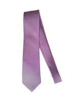 Drake's Purple White Floral Silk Tie