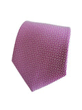Drake's Purple White Floral Silk Tie