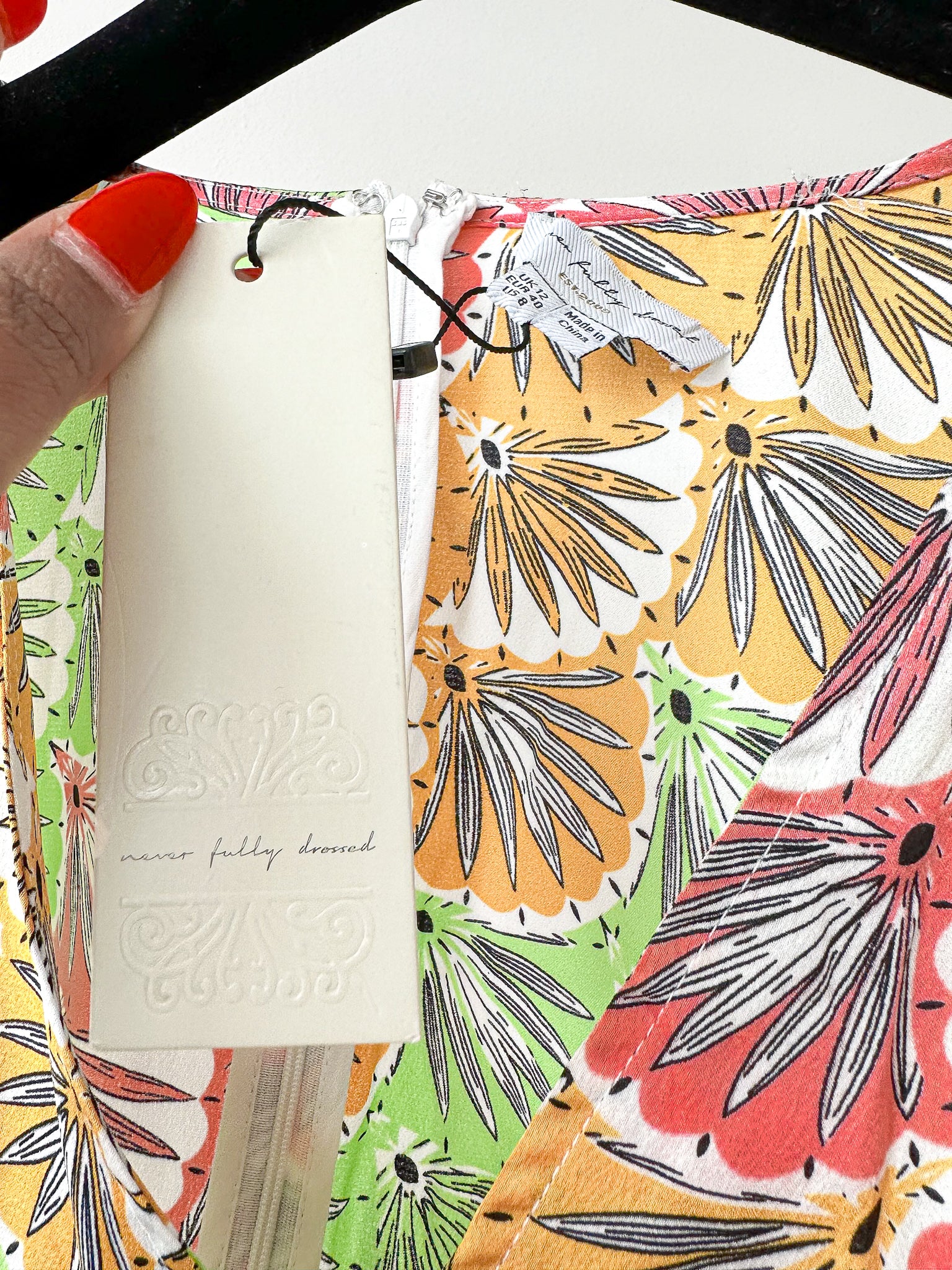 Never Fully Dressed Pastel Multicolour Deco Print Mini Dress - House Of Huntington