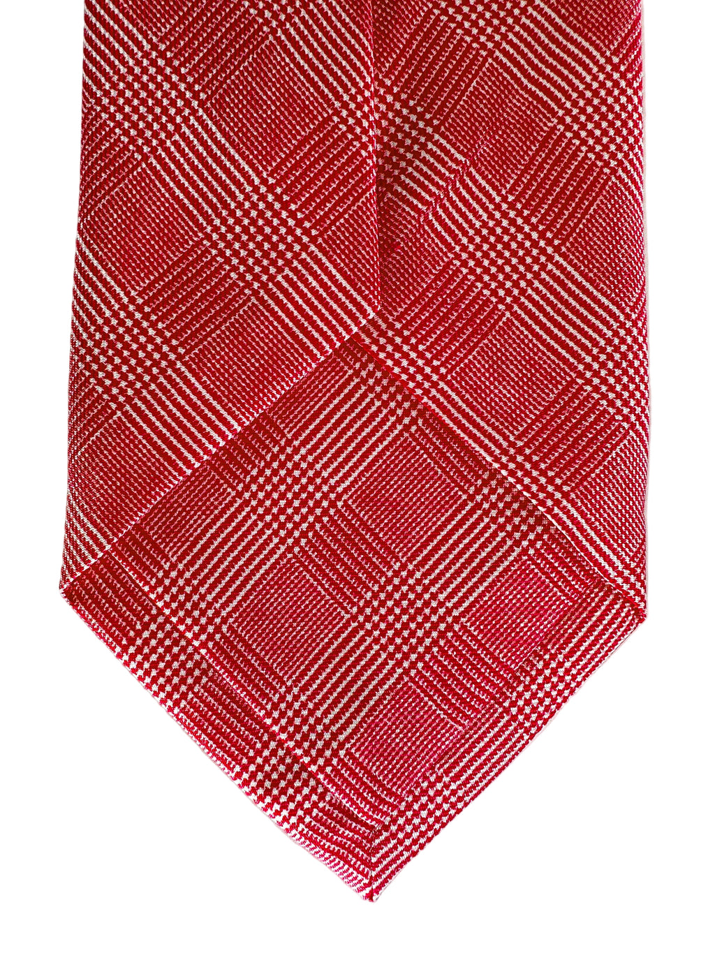 Drake's Pink Checked Silk Tie
