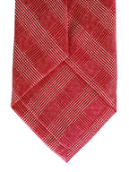 Drake's Pink Checked Silk Tie