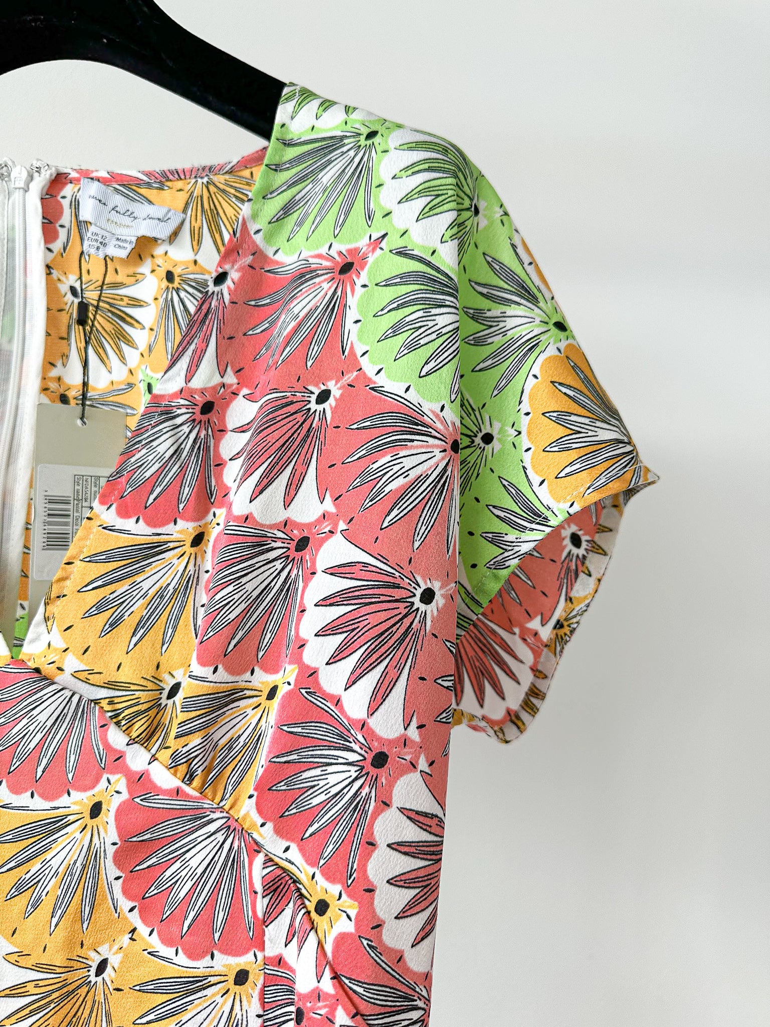 Never Fully Dressed Pastel Multicolour Deco Print Mini Dress - House Of Huntington