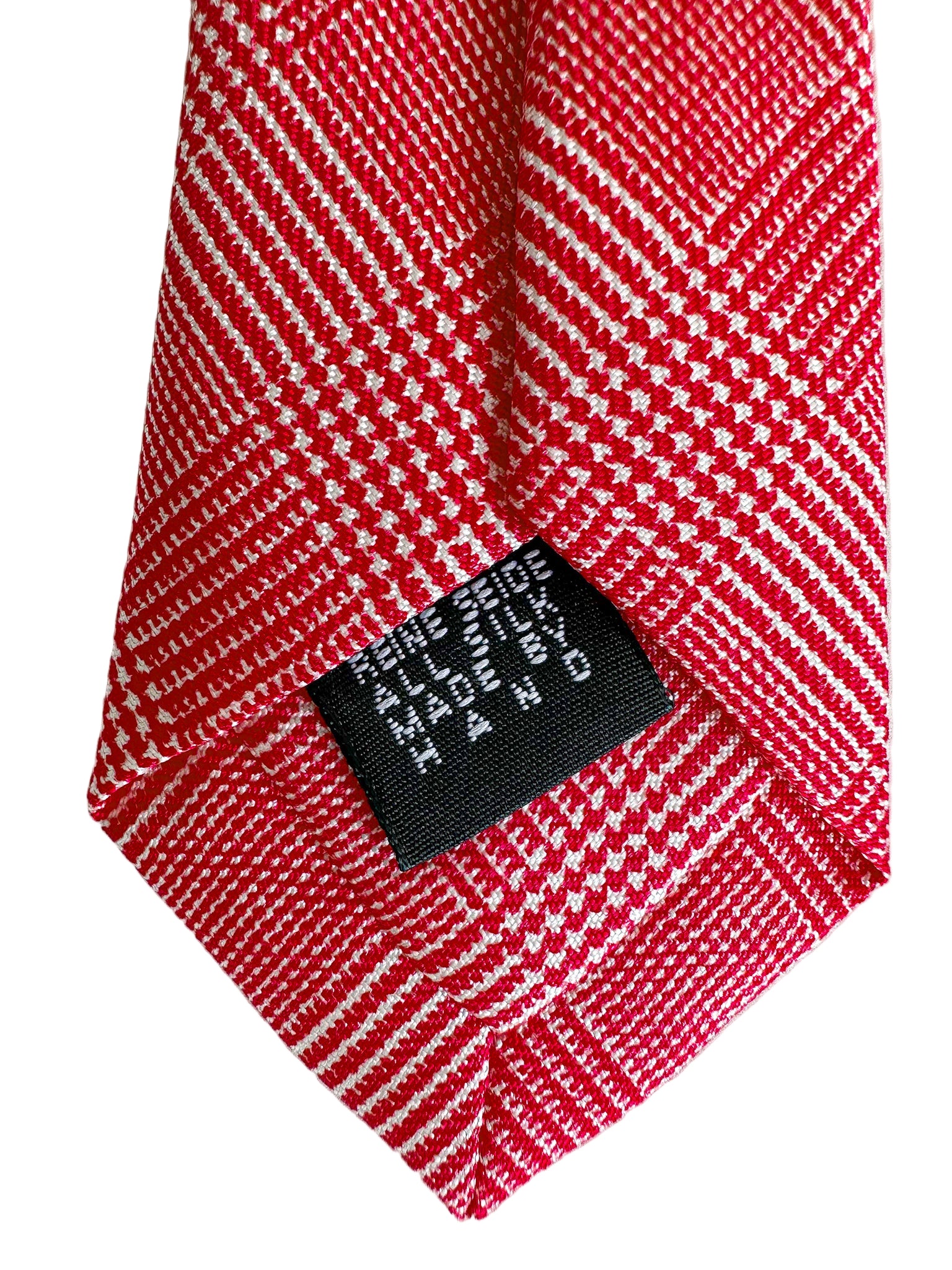 Drake's Pink Checked Silk Tie