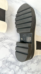 Stuart Weitzman Presley Chunky Chelsea Oat White Utility Boots