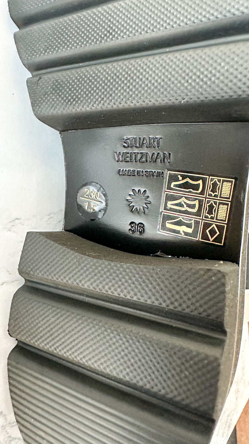 Stuart Weitzman Presley Chunky Chelsea Oat White Utility Boots